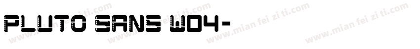 Pluto Sans W04字体转换